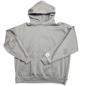 PACSUN MEN GRAY PULLOVER HOODIE XL EXTRA LARGE OVERSIZED BLANK SWEATER GREY